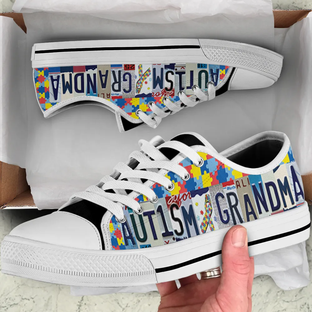 Autism Grandma Low Top Shoes